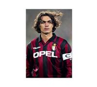 HACERR Maldini, poster vintage su tela, motivo: AC Milan, la leggenda del calcio, decorazione per camera da letto, ufficio, camera da letto, regalo, 60 x 90 cm