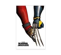 HACERR Poster su tela del film Deadpool & Wolverine (2024), decorazione per camera da letto, ufficio, stanza, regalo, 20 x 30 cm