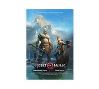 HACERR Poster su tela, motivo: God of War, Kratos e Atreus, decorazione artistica da parete per soggiorno e camera da letto, 30 x 45 cm