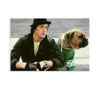 HACERR Poster su tela Rocky Balboa & Butkus, decorazione per camera da letto, ufficio, camera da letto, regalo, 30 x 45 cm