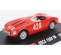 HACHETTE 1/43 MODELLINO AUTO STATICO OSCA 1500TN SPIDER WINNER MILLE MIGLIA 1956