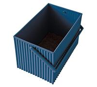 Hachiman Omnioffre - Contenitore impilabile, Cubo Portaoggetti, misura media, colore: Blu marino