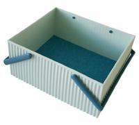 Hachiman Omnioffre - Contenitore impilabile, grande, colore: Azzurro cielo