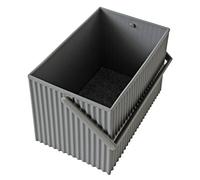 Hachiman Omnioffre - Contenitore impilabile, misura media, colore: Grigio