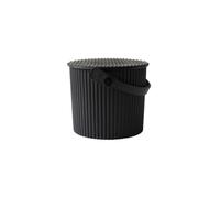 Hachiman Omnioutil - Mini secchio con coperchio, 4 l, colore: Nero