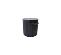 Hachiman Omnioutil - Mini secchio con coperchio, 4 l, colore: Nero