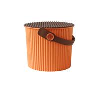 Hachiman Omnioutil - Mini secchio da 4 l, con coperchio, albicocca