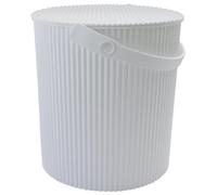Hachiman Omnioutil Secchio LL, a Norma Alimentare, Senza Tossine e Plastificanti, Resistente al Gelo -20 °C e al Calore 120 °C, Portata 150 kg, Bianco
