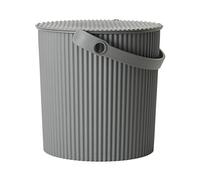 Hachiman Omnioutil secchio, misura media, 10 l, con coperchio, colore grigio antracite