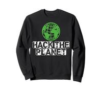 Hack The Planet Cyber Security Hacker Programmatore IT Felpa