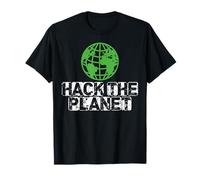 Hack The Planet Cyber Security Hacker Programmatore IT Maglietta