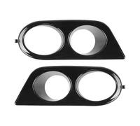 HACKBEPW Per BMW E46 M3 2001-2006 51112695255 51112695256 Auto Paraurti Anteriore Fendinebbia Griglia Copertura Paraluce Auto Fendinebbia Cornice Copertura(Glossy Black)