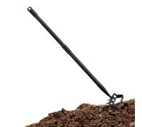 Hacke Rake Garden Tool - Coltivatore manuale, manico allungato, testa ad alte prestazioni, giardino multiuso con estremità per rompere il terreno, preparazione del letto, paesaggio, manutenzione in