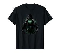 Hacker Anonimo, Cyber Security, Linux Terminal Coder Maglietta