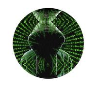 Hacker Attack Pattern Rotondo Mouse Pad :: 4 Pz Pcs 8 ", Ufficio Computer Portatile Piuttosto Trendy Mat Personalizzato Portatile Da Viaggio Desk Pad