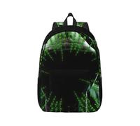 Hacker Attack Zaino in Tela Borsa per Computer Portatile Tracolla Regolabile Vintage Casual Scuola Viaggi Outdoor Lavoro Campeggio, Nero , S