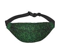 Hacker Era Marsupio di grandi dimensioni con 3 tasche con cerniera, puoi trasportare telefoni cellulari di tutte le dimensioni per esercizi all'aperto, nero, taglia unica, Multicolore, Taglia unica,