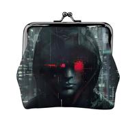 Hacker Era Print Squisito Versatile Bacio Lock Coin Purse Carino Piccolo Zipper Portafoglio per Monete Carte