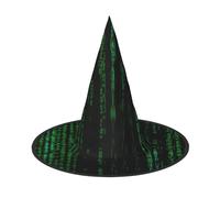 Hacker Era Stampa Halloween Cappello divertente Strega Cappello pieghevole copricapo Cosplay Decor personalizzato 3 pezzi
