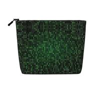 Hacker era - Trousse da viaggio versatile, in finta canapa, multiuso, organizer per accessori cosmetici, Nero , Taglia unica