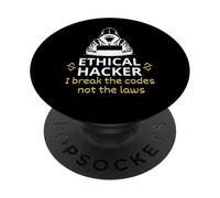 Hacker etico I infrangere i codici non le leggi Cyber Security PopSockets PopGrip Adesivo