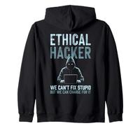 Hacker etico non può risolvere stupido ma può caricarlo Felpa con Cappuccio