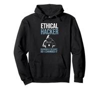 Hacker etico Password divertente troppo breve così ho cambiato Felpa con Cappuccio