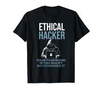 Hacker etico Sarcastico La Tua Password è Troppo Breve Divertente Maglietta