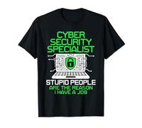 Hacker IT Tech La ragione Hacking Cybersecurity Specialist Maglietta