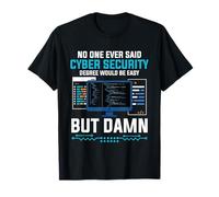 Hacker Programmer Laurea Specialista IT Tech Cybersecurity Maglietta