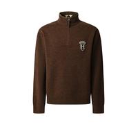 Hackett London Pullover marrone scuro / bianco Uomo Hackett London XL