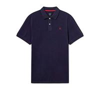 Hackett London Slim Fit Logo Maglietta Polo, Blu (Navy), S Uomo