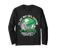 Hacking IT Tech Seriamente programmatore Cyber Security Hacker Maglia a Manica