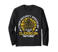 Hacking Programmer Niente IT Tech Cyber Security Hacker Maglia a Manica