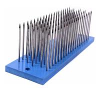 Hackle for capelli con 93 aghi for pettinare capelli umani sfusi, Hackle for capelli for realizzare parrucche, strumenti for realizzare parrucche, strumenti for trama di parrucche in pizzo, blu
