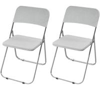 HACLEN Coprisedia elasticizzati pieghevoli separati, per seduta e schienale, antiscivolo, lavabili, in tessuto jacquard, protezione per sala da pranzo, banchetti e feste (colore grigio chiaro, set da