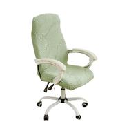 HACLEN Coprisedia elasticizzato, per sedia da ufficio e computer, in spandex a prova di gatto, antigraffio, morbido, lavabile, con cerniera (verde, S)