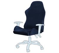 HACLEN Velluto Coprisedia Da Gaming Lavabile Rivestimento Per Sedia Da Gioco Elasticizzato Morbido Removibile Coprisedia Per Sedia Da Gaming Protezione Per Sedia Da Gioco -blu navy