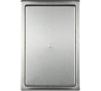 Haco - Coperchio per ispezione in acciaio spazzolato, con cornice, 200 x 300 mm