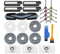 HACOBEST Pacchetti di ricambio per ECOVACS DEEBOT X1 Omni Vacum Cleaner, Deebot X1 Omni Accessori, Deebot Omni X1 Sacchetti, Deebot X1 Omni Spazzole Filtro (Rullo+Spazzola+Filtro+Sacchetto+Mop Pads)
