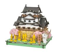 Hacomo PUSUPUSU Castello Giapponese 3D Puzzle di Cartone Fai da Te Kit 6...