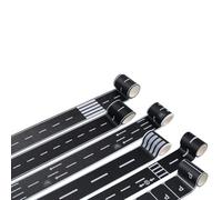 HACRAHO PlayTape - Nastro stradale per auto giocattolo, 6 rotoli di decorazioni per auto da corsa, per feste di compleanno, imballaggio, segnali stradali, facile da attaccare e strappare su superfici
