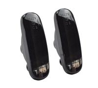 Hacreyatu 2 Pezzi Dinamici LED Indicatore di direzione laterale per Fiat Doblo Panda Idea Stilo Fiorino Multipla Punto Qubo Linea Musa (Nero)