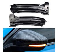 Hacreyatu dinamiche indicatori di direzione una coppia specchio luci led per F-ord Focus 4 MK4 2019 2020 (Giallo)