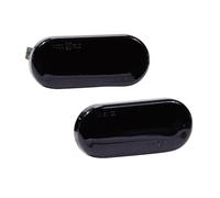 Hacreyatu Dinamici LED Indicatore di direzione laterale per VW Bora Golf 3 4 Passat 3BG Polo SB6 Sharan Vento (Nero)