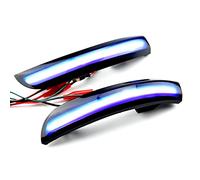 Hacreyatu Indicatori di direzione dinamici a LED nello specchietto retrovisore per F-ord Kuga Escape EcoSport 2013-2018 (Blu-Giallo)