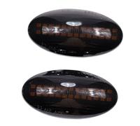 Hacreyatu Indicatori laterali dinamici Indicatore di direzione Indicatore di direzione laterale scorrevole Fumo di luce per S-uzuki Swift Jimmy Vitara SX4 Alto (Bianca) (Nero)