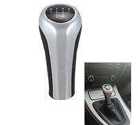 Hacreyatu Pomello del cambio a 5 marce per E87 E88 F20 E91 E92 E30 E46 F30 E60 E61 E39 E63 E64 E83 F25 E85 E86 (argento opaco)