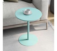 HACSYP Tavolino piccolo for piccoli spazi, tavolino da cocktail moderno con piedistallo rotondo for Martini Coffee, for soggiorno, camera da letto, divano, poltrona, patio(Blue a,40x40x72cm)
