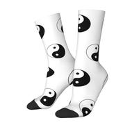 HACXZ Calzini Tai Chi Yin e Yang, calzini in cotone comodi e originali, divertenti e casual, perfetti come regalo.
